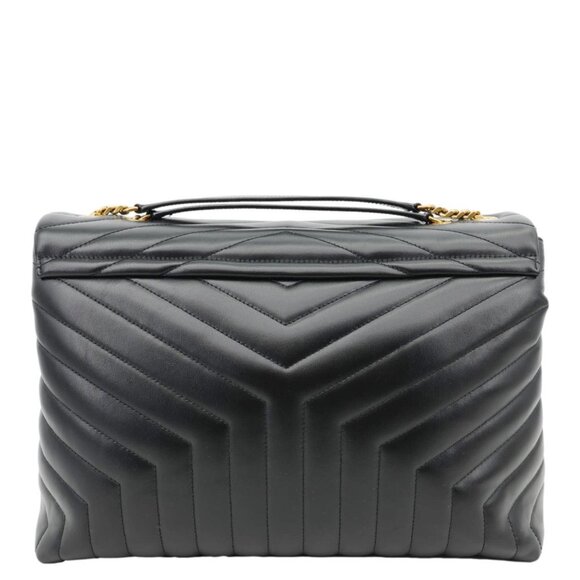 Yves Saint Laurent  Loulou Large Quilted Leather Crossbody Bag Black - Picture 4 of 13